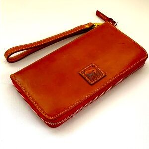 Dooney & Bourke Florentine Leather Wristlet Wallet